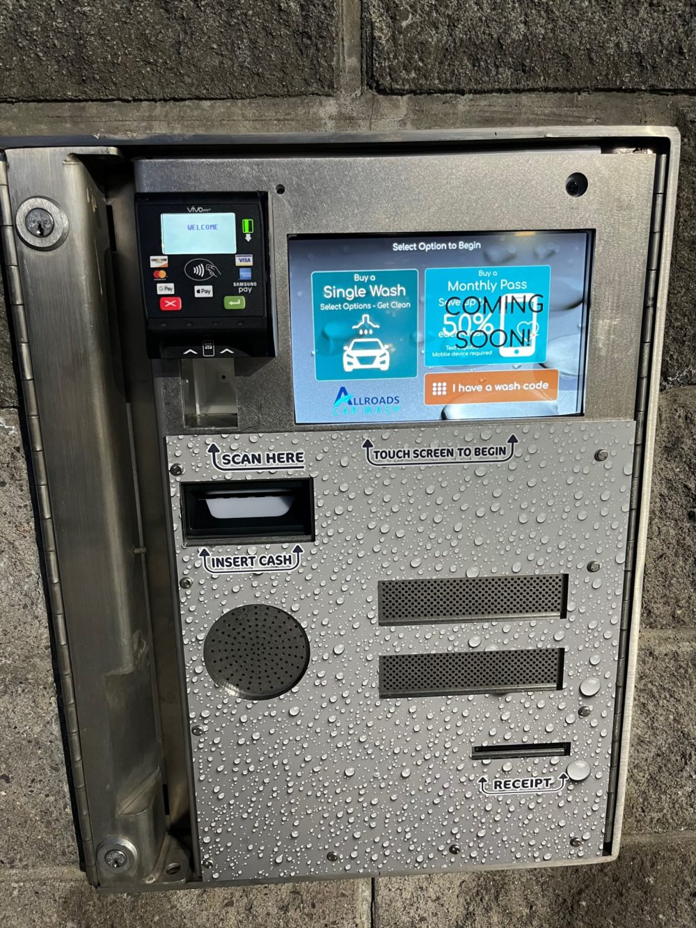 New Automatic Toutchless PayStations